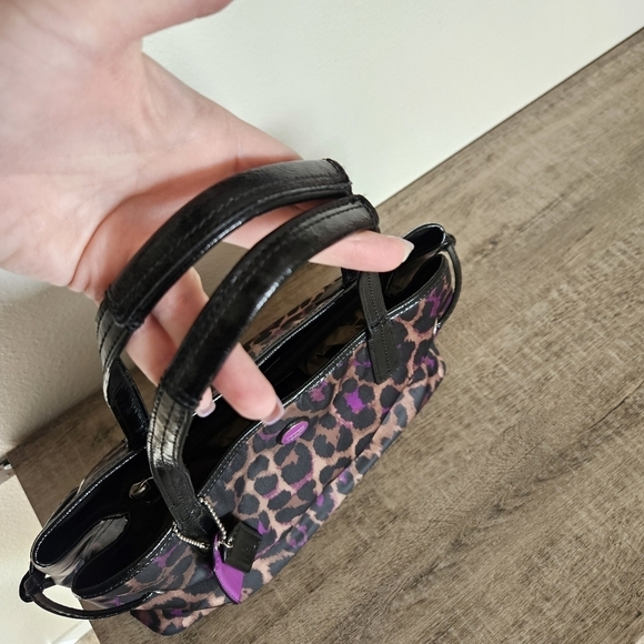 Coach F25281 Flannel Multicolored Animal Tote Bag Used - Picture 6 of 11